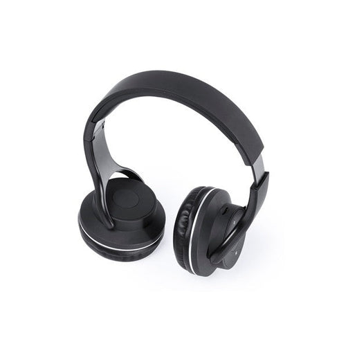 Foldable Headphones with Bluetooth USB FM 6W Black 146131 BigBuy Tech