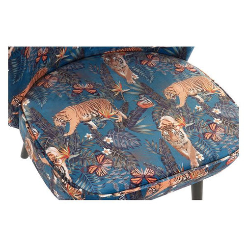 Armchair Dekodonia Green Wood Polyester (62 x 61 x 87 cm) Dekodonia