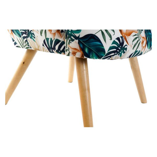 Armchair Dekodonia Multicolour Birch Polyester (76 x 74 x 74 cm) Dekodonia