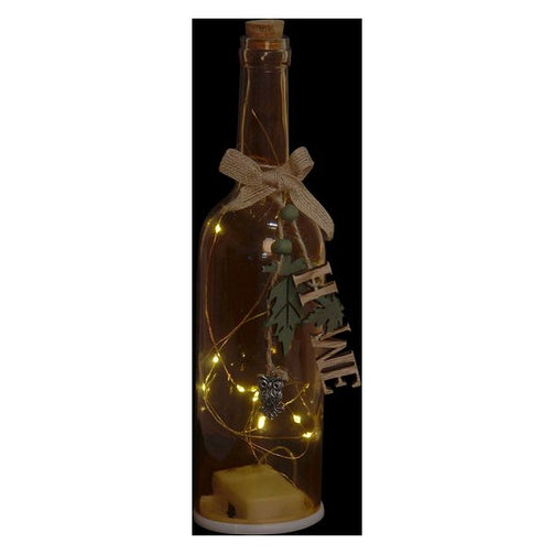 LED Bottle Dekodonia Crystal Tropical (7 x 9 x 29 cm) (2 pcs) Dekodonia
