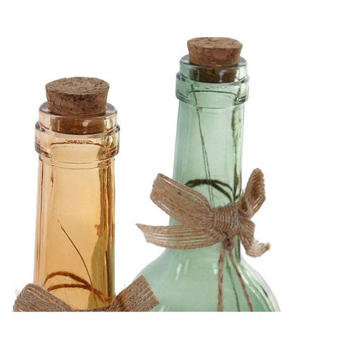 LED Bottle Dekodonia Crystal Tropical (7 x 9 x 29 cm) (2 pcs) Dekodonia