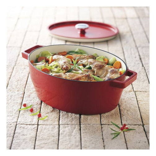 Casserole with lid Pyrex Slow Cook Cast Iron Pyrex