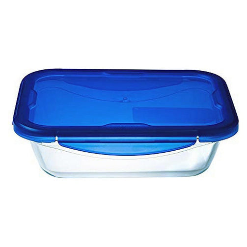 Hermetic Lunch Box Pyrex Cook & Go Transparent Borosilicate Glass Pyrex