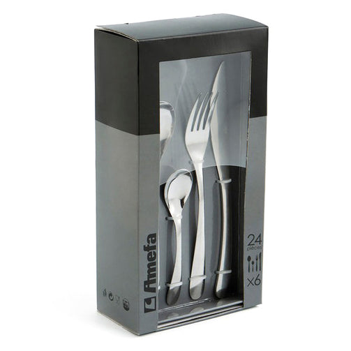 Cutlery set Amefa Nymphea (24 pcs) Stainless steel Amefa