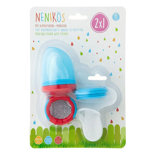 Feeder Filter and Teether 2 x 1 Red Blue BigBuy Fun