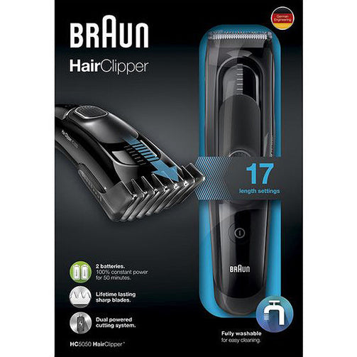 Hair Clippers Braun HC5050 40 min Black Braun