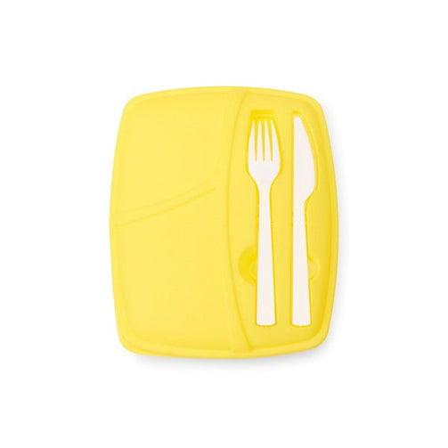 Compartment Lunchbox with Cutlery (800 ml) 144293 BigBuy Cooking