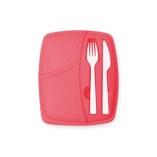 Compartment Lunchbox with Cutlery (800 ml) 144293 BigBuy Cooking