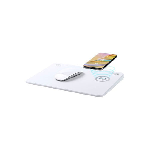 Mat with Qi Wireless Charger Bluetooth 4000 mAh 2W White 146126 BigBuy Tech