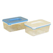 Rectangular Lunchbox with Lid Plastic (0,4 l) (13 x 8,5 x 5,5 cm) BigBuy Home