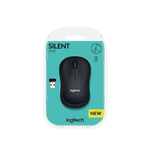 Optical Wireless Mouse Logitech Silent M220 1000 dpi Black Logitech