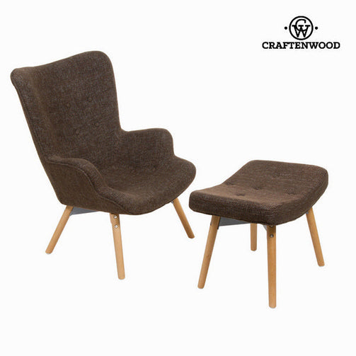 Chair with footrest by Craftenwood BigBuy Home