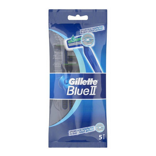 Disposable Razor Blue II Plus Gillette (5 uds) Gillette