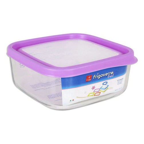 Lunch box Bormioli Fun Glass Squared Fuchsia Bormioli