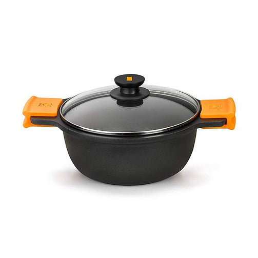 Casserole with glass lid BRA A270328 5,7 L (Ø 28 cm) Aluminio BRA