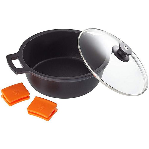 Casserole with glass lid BRA A270328 5,7 L (Ø 28 cm) Aluminio BRA