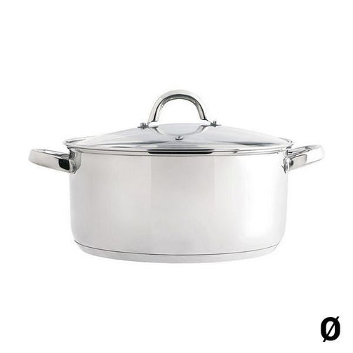 Casserole with glass lid Quid Ottawa Stainless steel Quid