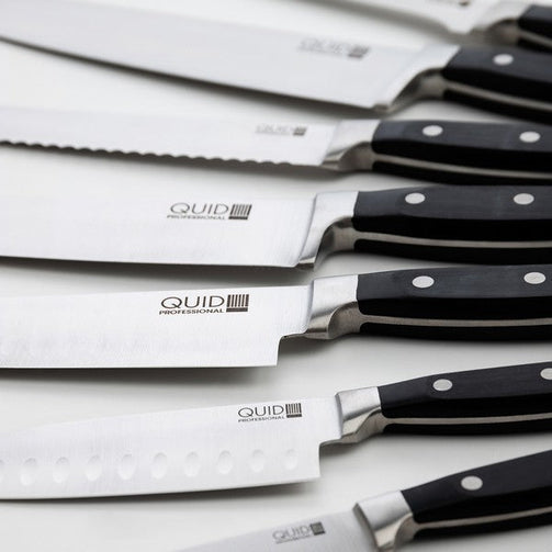 Bread Knife Quid Professional Inox Chef Black (20 cm) Quid Professional