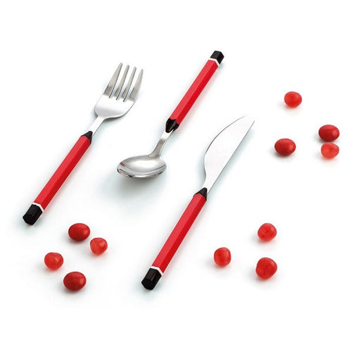 Cutlery set Quid Go Peques (3 pcs) Black Stainless steel Quid