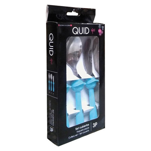 Cutlery set Quid Go Peques (3 pcs) Stainless steel Quid