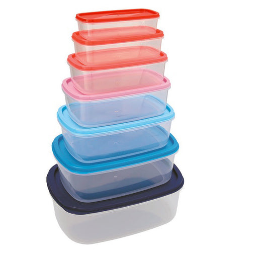 Set of lunch boxes Quid Habitat (7 pcs) Plastic Quid
