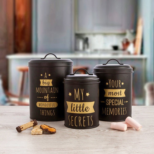 Tin Quid B&W Black Metal Stainless steel Quid