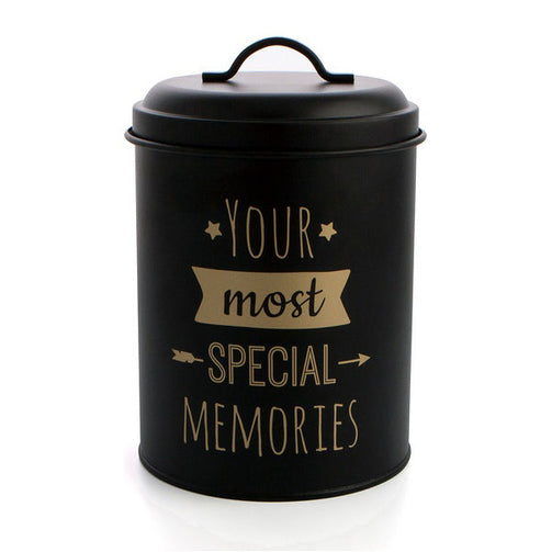 Tin Quid B&W Black Metal Stainless steel Quid