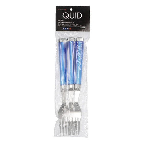 Fork Set Quid Stylo (3 pcs) Stainless steel Quid