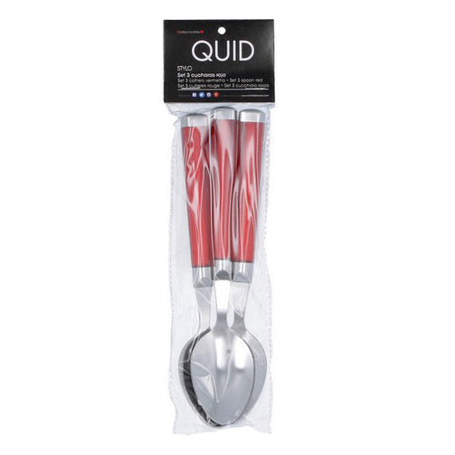 Set of Spoons Quid Stylo (3 pcs) Stainless steel Quid