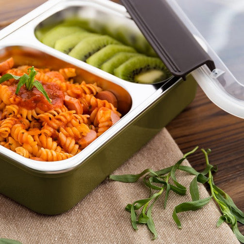 Lunch box Quid GO XTREM Stainless steel (22,5 x 16 x 7 cm) Quid