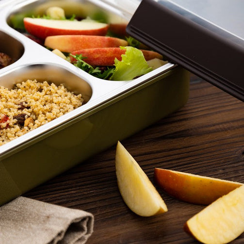 Lunch box Quid GO XTREM Stainless steel (26 x 18,5 x 7 cm) Quid