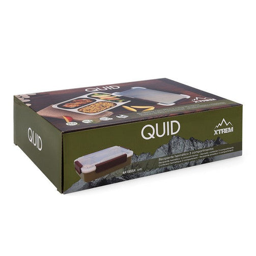 Lunch box Quid GO XTREM Stainless steel (26 x 18,5 x 7 cm) Quid
