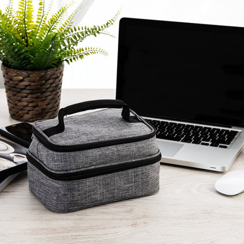 Lunch box Quid Go Metropoli Textile (21 x 14 x 12 cm) Quid