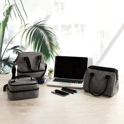 Lunch box Quid Go Metropoli Textile (24 x 18 x 19 cm) Quid