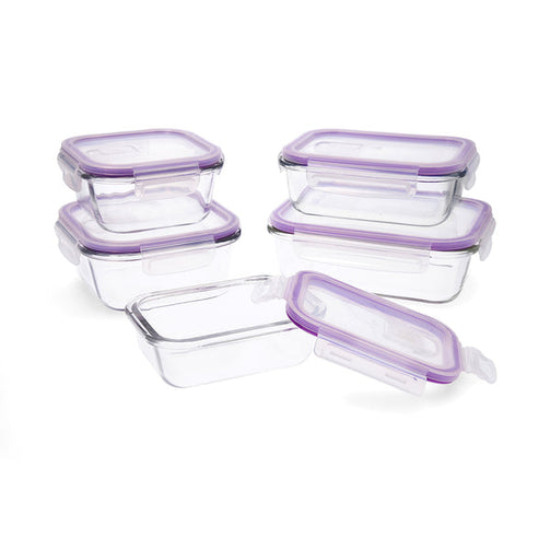 Set of 5 lunch boxes Quid Frost Crystal Quid