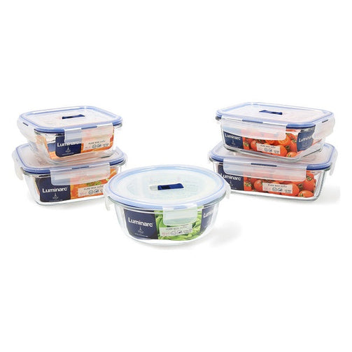 Set of lunch boxes Luminarc Pure Box Active (5 pcs) Crystal Luminarc