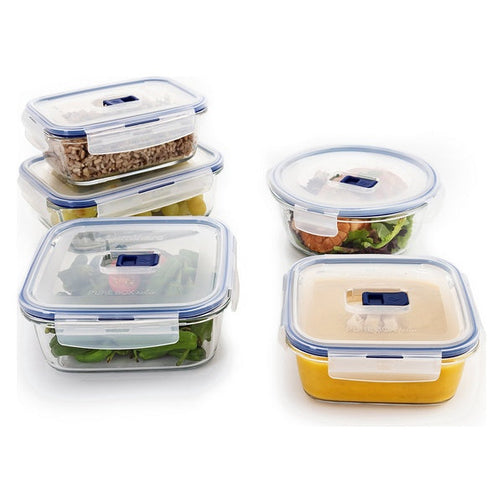 Set of lunch boxes Luminarc Pure Box Active (5 pcs) Crystal Luminarc