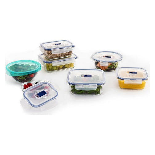 Set of lunch boxes Luminarc Pure Box Active (7 pcs) Crystal 43 x 32 x 18 cm Luminarc