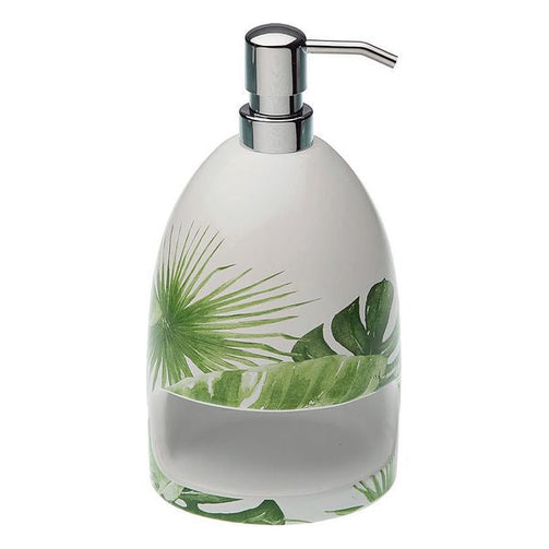 Soap Dispenser New Leaves Ceramic BigBuy Home