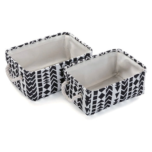 Basket set Textile (2 Pieces) (35 x 16 x 25 cm) BigBuy Home