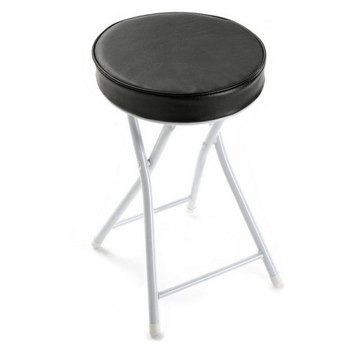 Folding Stool (30 x 51 x 30 cm) Black BigBuy Home