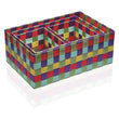 Set of Stackable Organising Boxes Textile (4 Pieces) (25 x 15 x 38 cm) BigBuy Home