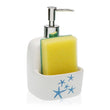 Soap Dispenser Blue Sea Ceramic BigBuy Home