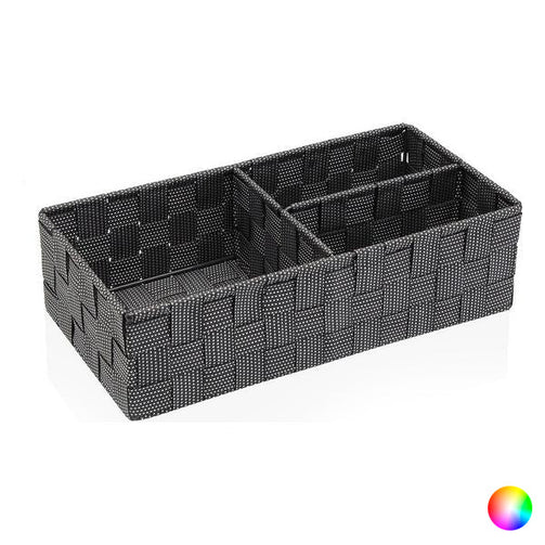 Box with compartments Textile (17 x 10 x 35 cm) BigBuy Home