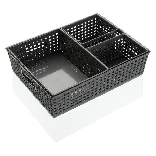 Basket set polypropylene (4 Pieces) BigBuy Home