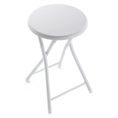 Folding Stool (30 x 45 x 30 cm) White BigBuy Home