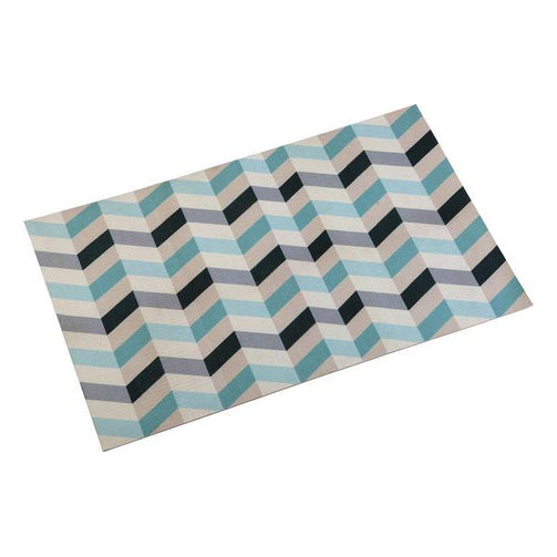 Carpet Blue Wave Polyester (50 x 2 x 80 cm) BigBuy Home