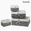 Set of Baskets Homania 3067 (4 pcs) BigBuy Home