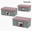 Decorative box Homania 7772 (3 uds) Carboard BigBuy Home