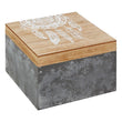 Decorative box Grey Brown 110808 BigBuy Home